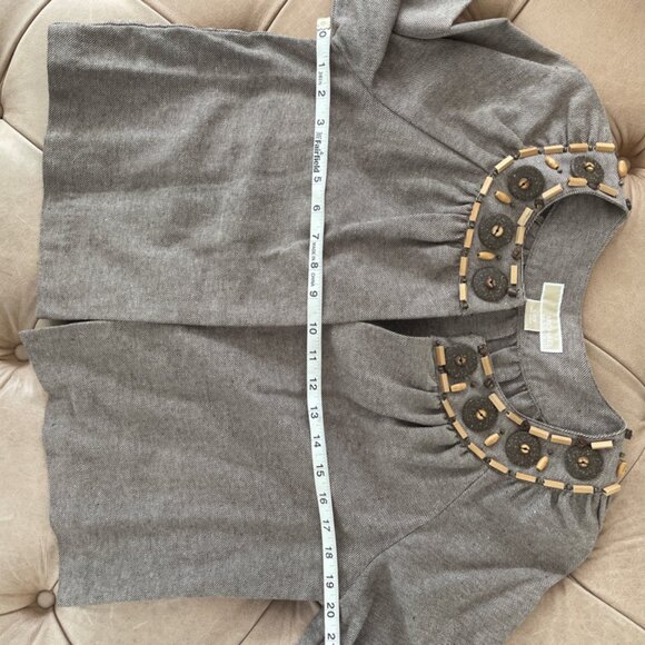 Adorable cropped  Brown Tweed Michael Michael Kors - Picture 9 of 11